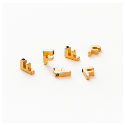 St.K unkka 316L Stainless Steel Initial Name Pendant Necklace Alphabet A-Z 26 Letter Fashion Necklace F