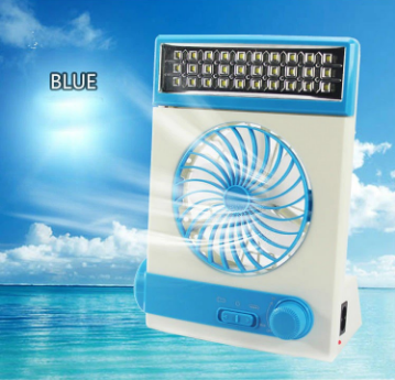 4 in 1 Portable Mini Solar Light Fan Solar Energy Min Electric Fans 30 LED With Flashlight Rechargab