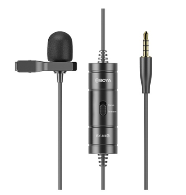 Boya BY-M1S (2022 Release) Upgraded Omni-Directional Lavalier Lapel Microphone for Smartphones DSLR