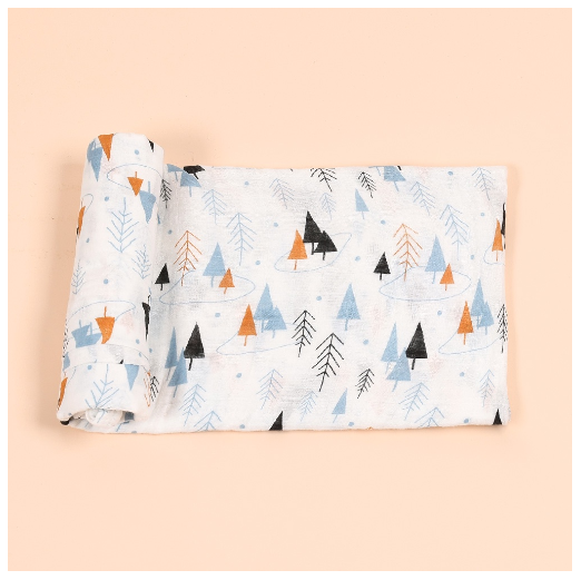HappyFlute 1Pcs Baby Muslin Swaddle Cotton Summer Baby Blanket 120x110cm S12