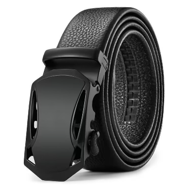 Black Bottom Automatic Buckle Belt Men's Belt High-end Business Men's Leather Casual Belt