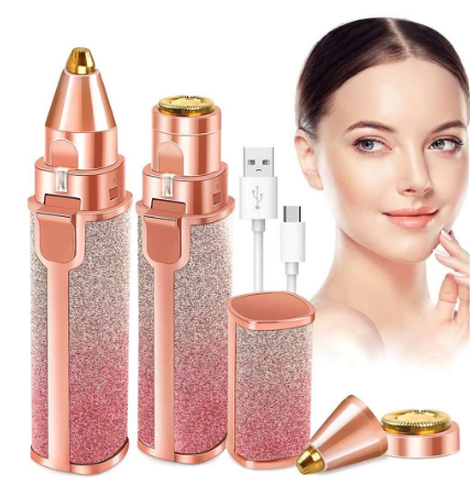 D61- Lipstick Electric Eyebrow Trimmer USB Hair Removal Machine Eyebrow Shaver Mini Facial Epilator