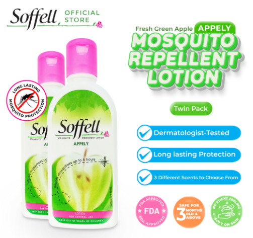 Soffell Mosquito Repellent Lotion - Twin Pack