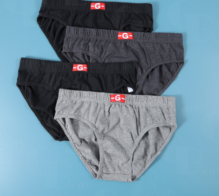 1pc High Quality Spandex Cotton Brief Underwear For Mens Random Color