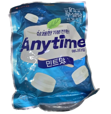 Lotte AnyTime Milk Mint Candy 185g