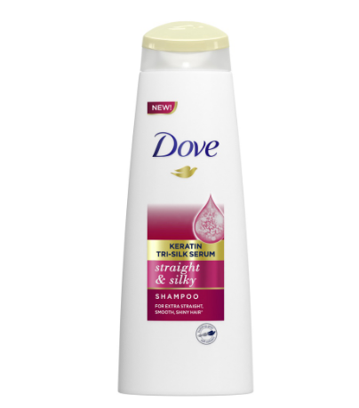 Dove Straight and Silky Smooth Hair Shampoo for Dry and Frizzy Hair 170ml