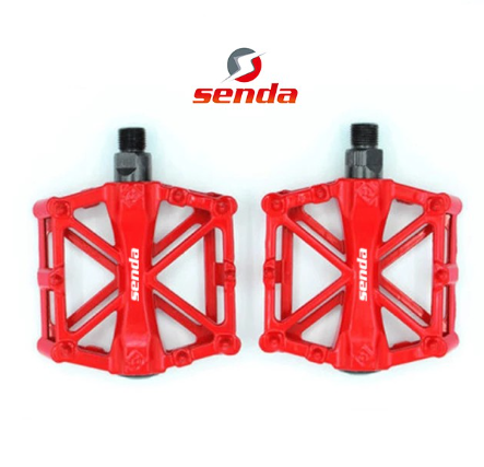 Senda Aluminum Alloy Ultralight Bike Pedals Mountain Bicycle Pedal MTB Mountain Road Flat Pedal