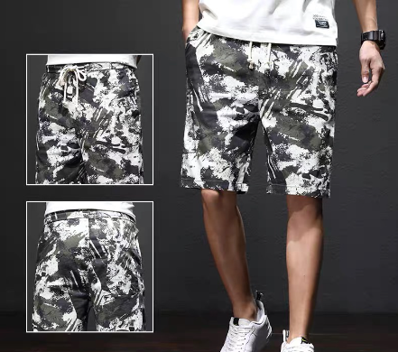 Oversep Korean Tie Dye Cotton Strechable Shorts Waistline 24 to 36 One Size