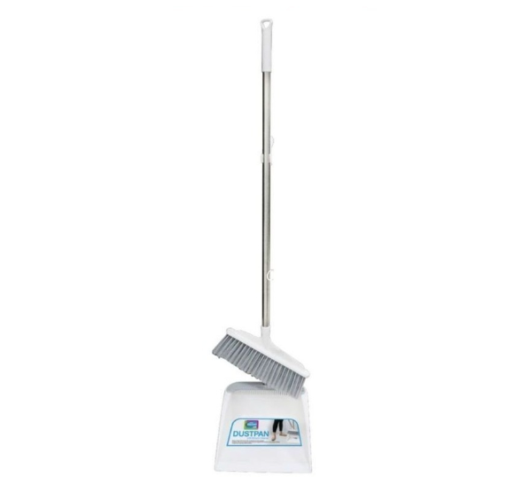 YB5001 Home Gallery Dustpan & Broom Set in White color