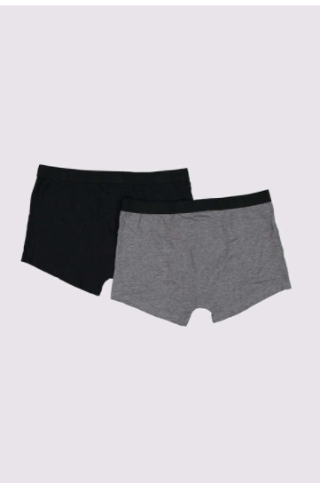 2-in-1 Pack Boxer Brief Black/Gray