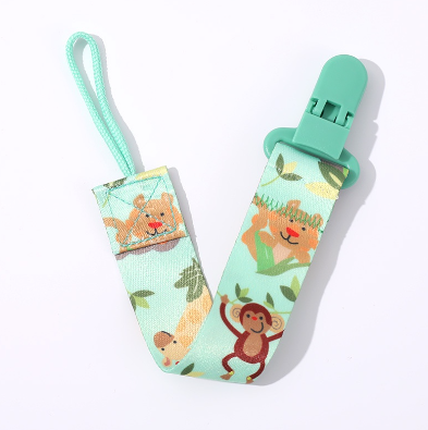 Baby Pacifier Anti-lost Clip Chain Strap Pacifier Holder Pacifier Clips Teether Anti-drop Rope