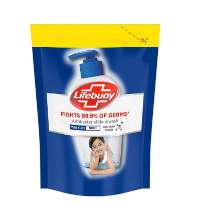 Lifebuoy Antibacterial Hand Wash Mild Care 180ml Refill