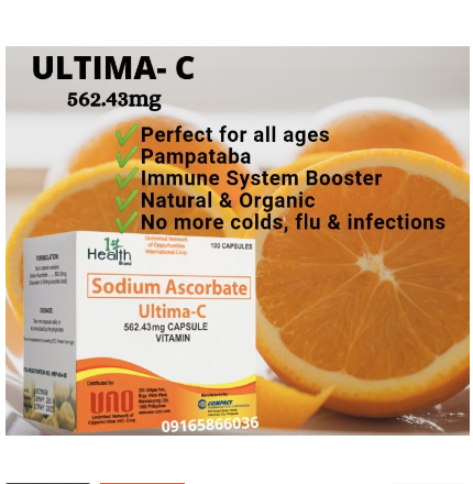 Uno Ultima C Vitamin C Sodium Ascorbate Alkaline Base (10 Capsules)