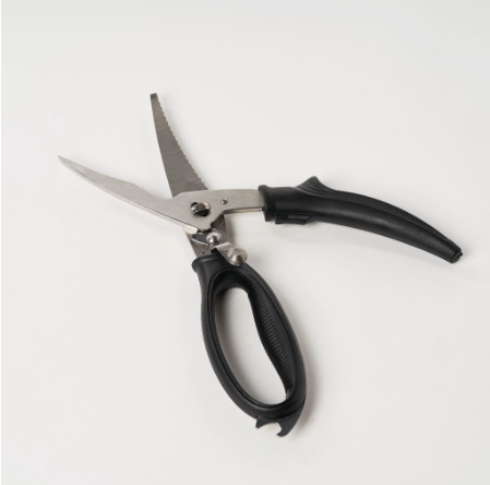 Famco Heavy Duty Poultry Scissors, Stainless Steel, Ergonomic Handle, Spring-Loaded, Easy to Clean