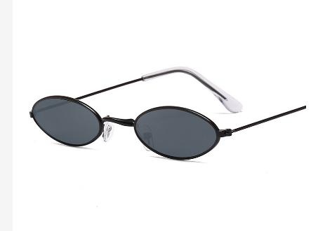 Korean Retro Oval Sunglasses Men Women Vintage Small Metal Frame Eyeglasses Round Eyewear Glasses