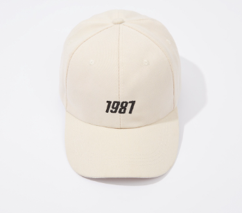Lovito Casual Letter Embroidery Baseball Cap Hats for Woman L23LD246 (Black/Off White)