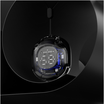 SPRISE T8 Premium Wireless Bluetooth Earphone Colorful With Lanyard/Case/LED HiFi Noise Cancelling TWS Earphon Transparent
