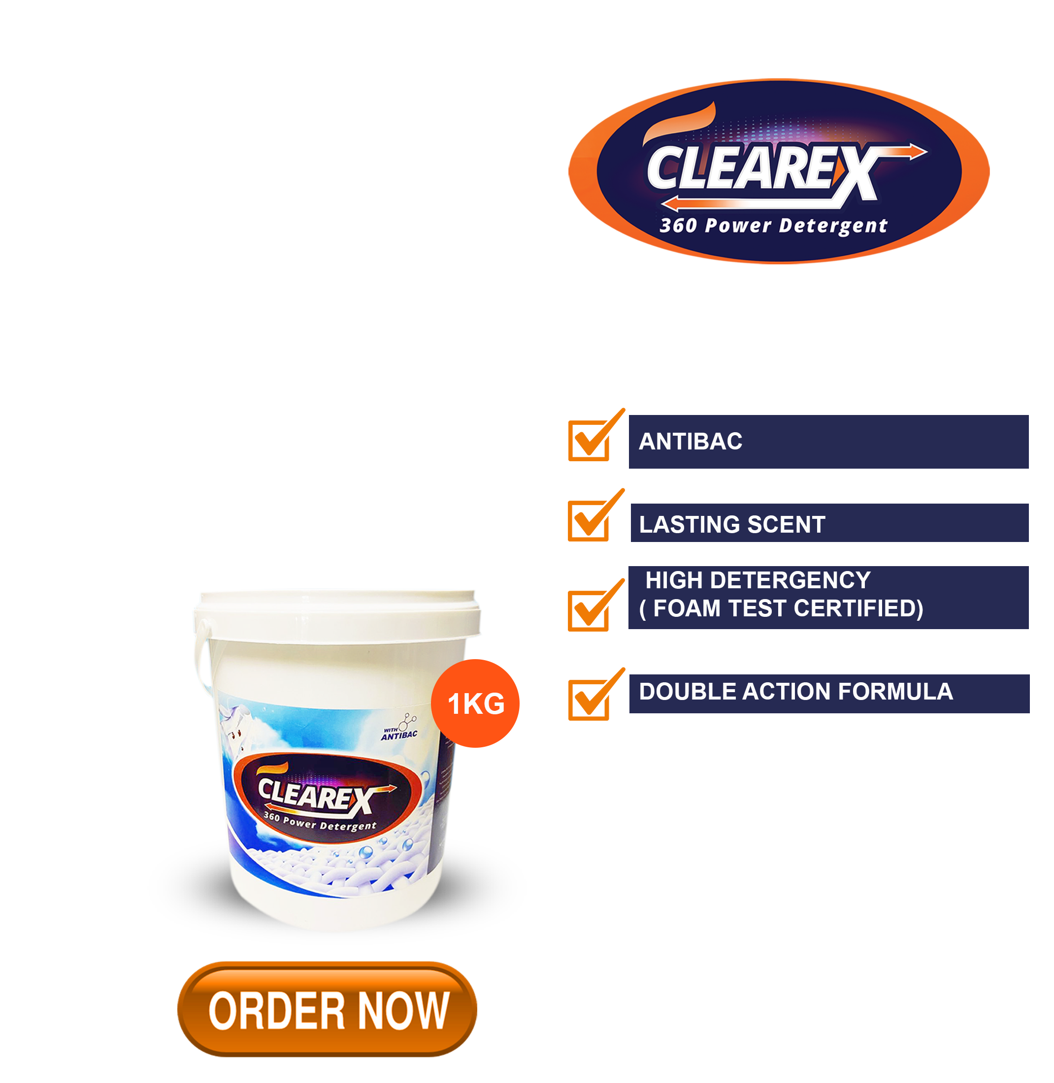 Clearex 360 Power Detergent 1KG