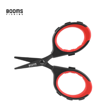 Booms Fishing S05 Braid Wire Scissors Stainless Steel Titanium Coating Antirust Anti-Slip Handle Sha