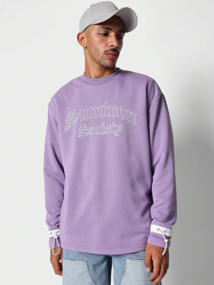 SUMWON Long Sleeve Tee With Print College Ready