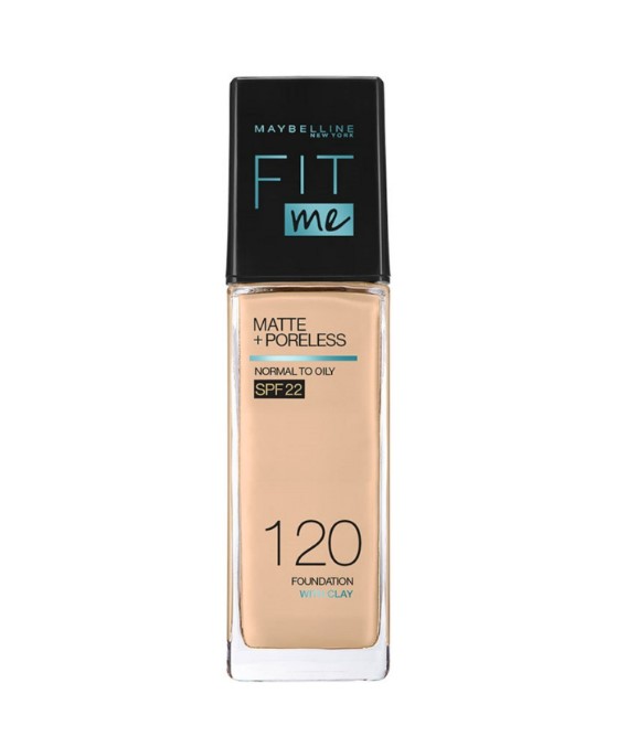 Maybelline Fit Me Matte+Poreless Liquid Foundation with SPF - 120 Classic Ivory 30ML