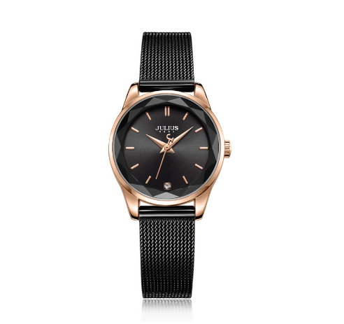 JULIUS South Korea Air Transport Round Stainless Steel Strap Women's Watch Ja 1040 4