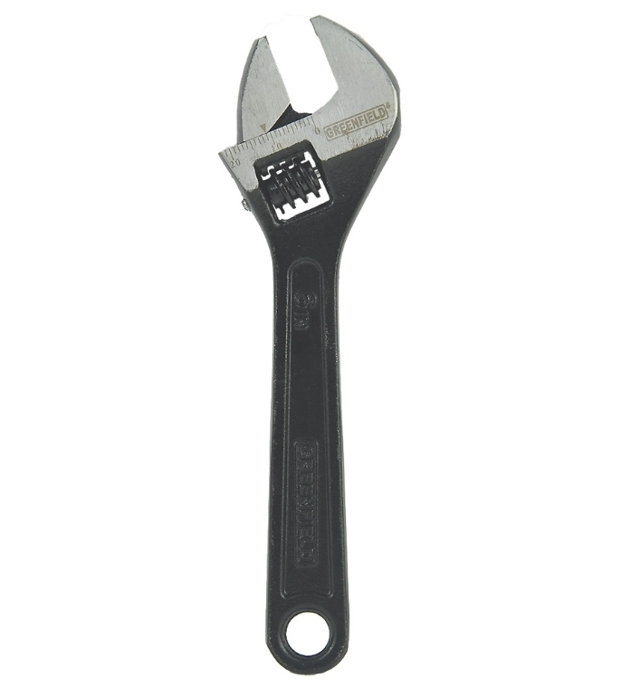 Adjustable Wrench 6 Inches Crv Black Phosphate
