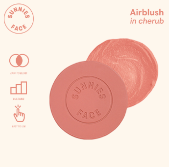 Sunnies Face Airblush Cream Blush & Cheek Tint Cherub