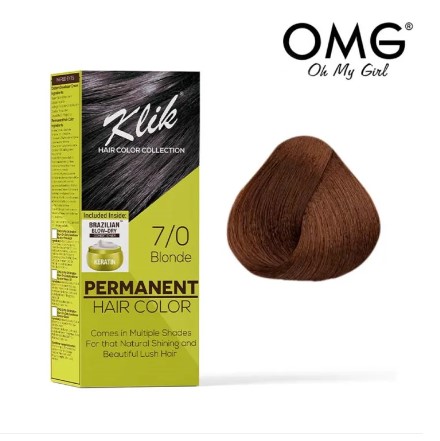 KLIK Permanent Hair Color Cream 60ML - 7.00 Blonde