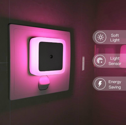 Auto Light Sensor Light Sleeping Night Light Lamp Night LED Smart Cabinet On Off for Stair Bedroom