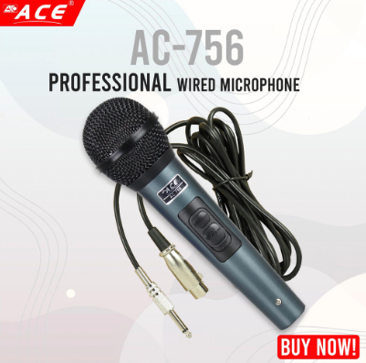 ACE AC - 756 Professional Dynamic Wired Microphone