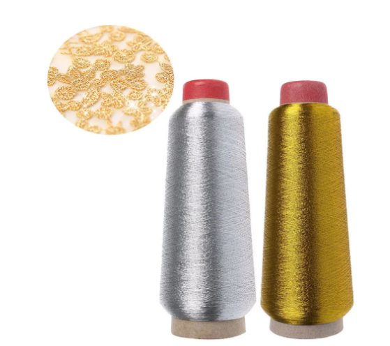 3000M Metallic Thread Embroidery Gold Silver Machine Embroidery Threads Polyester Sewing Thread Spools for Embroidery