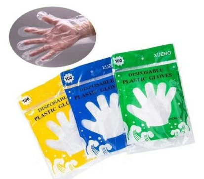 High Quality Disposable Plastic Gloves100pcs/50paris