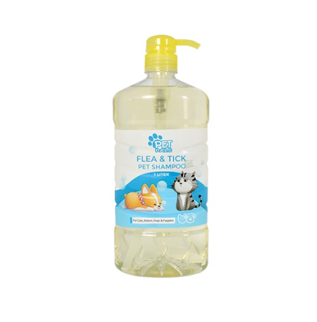 Petpals Flea and Tick Pet Shampoo Bottle 1L