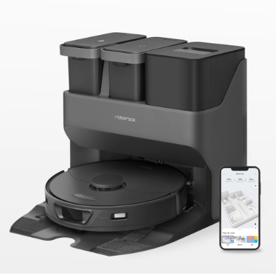 Roborock S7 MaxV Ultra Robot Vacuum Empty Wash Fill Dock 5100Pa Hyper Suction Reactive AI 3D Mapping