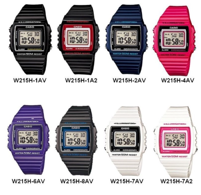 Casio Digital W-215H / W215 Classic Series