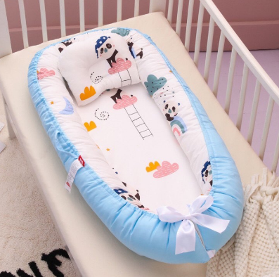 Cotton Portable Crib Infant Baby Bed Simulating Baby crib Bumper Portable BABY NEST