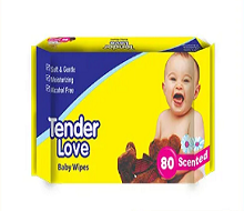 Tender Love Baby Wipes Scented 80's