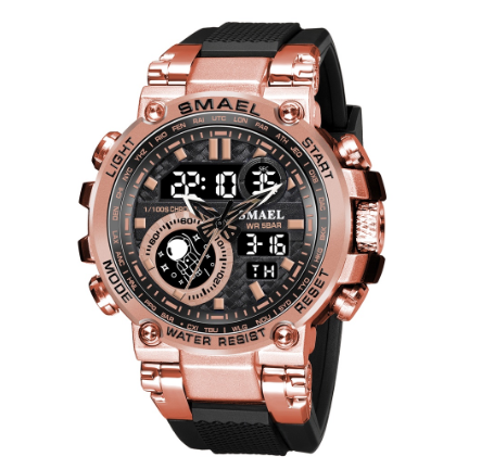 SMAEL Dual Time Watch for Men Luxury Brand Military Clock Waterproof Digital Wristwatch Mens Shock Resisitant Sport Watches 01