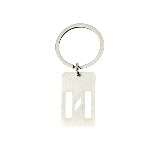 1Pcs Simple Stainless Steel 26 Letter Keychains Fashion Sliver Color Initials Keyrings Handbag Charms Ornaments Souvenir Gifts N