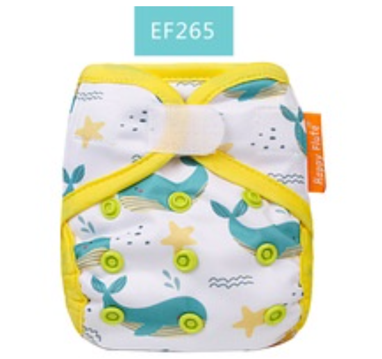 Happyflute Newborn Print PUL Design Snap Or Hook&Loop Eco-friendly Cloth Diaper Cover Baby Cloth Diaper CD4