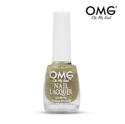 OMG Nail Polish Platinum Glitter 10ML
