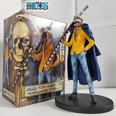 Japanese Anime Figure One Piece DXF Wano Country Trafalgar Law PVC Collection Model Dolls Toy For Gift 17cm