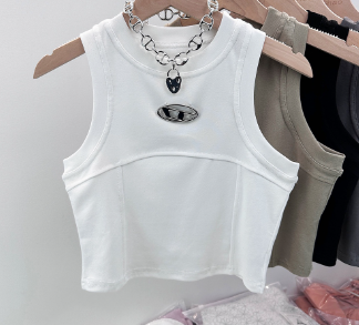 Lovito Women Casual Plain Coin Tank Top LNA26134 White