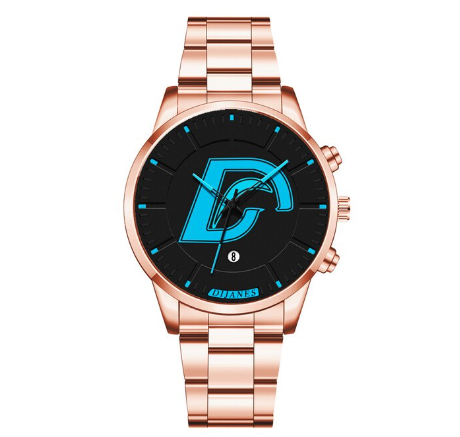 Luxury Gold Mens Minimalist Stainless Steel Analog Watches Men Business Casual Calendar Quartz Wrist Watch Relo Ng Kalalakihan ROSEGOLD BLUE