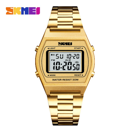 Skmei Women's Simple Digital Waterproof Watch 1328 GOLD