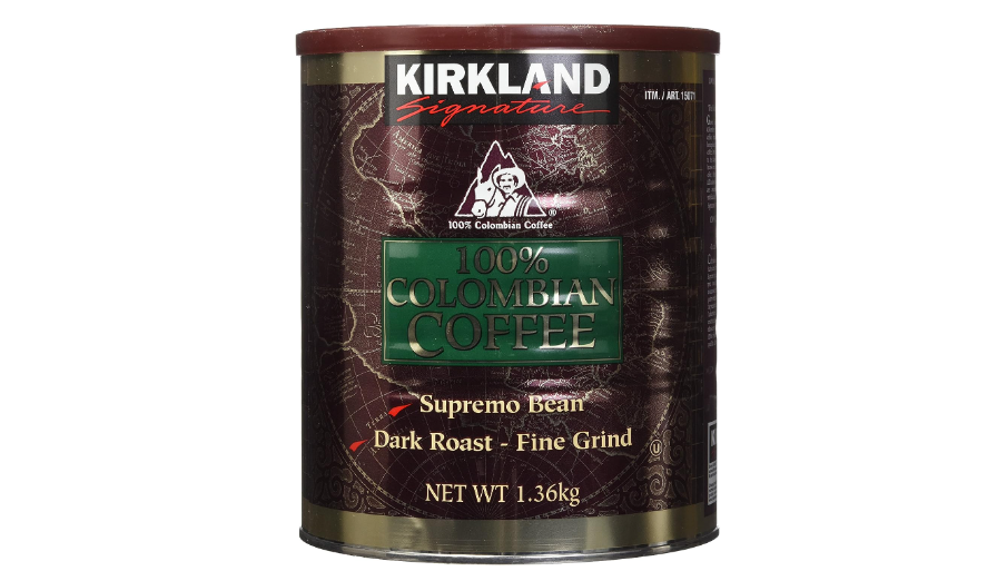 Kirkland Signature Dark Colombian Ground Coffee 1.36kg