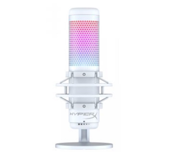 HyperX Quadcast S RGB Tap-To-Mute Sensor With Led Indicator USB Microphone White (519P0Aa)