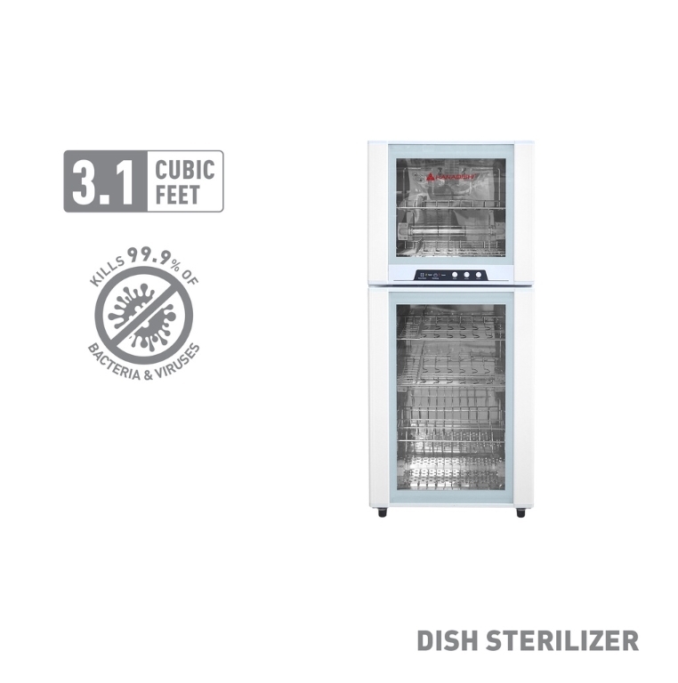 Hanabishi Dish Sterilizer HDS31CUFT 3.1 cuft. Kills 99.9% of Bacteria and Viruses