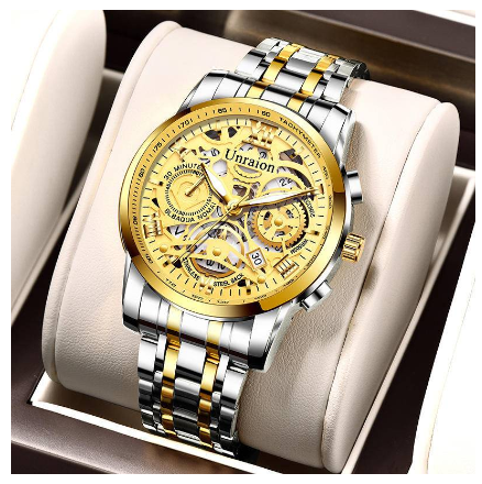 Watch For Men Waterproof Original Relo for Man Quartz With Box Fashion White Stainless Steel New In 2023 Business Casual Style 1